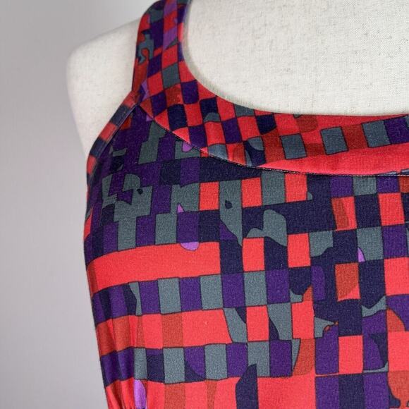 Krimson Klover Mini Dress Size Large Red Purple Tank Athletic Walking Athleisure - Picture 12 of 16